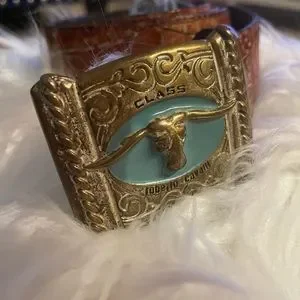 Roberto Cavalli Vintage Bull Head belt Buckle Two-tone Roberto Cavalli | Accessories | Roberto Cavalli Vintage Bull  main image 2
